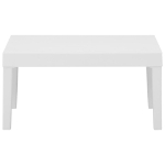 Set Divani da Giardino con Cuscini 4 pz in Plastica Bianco