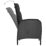 Set Mobili da Pranzo per Giardino 3 pz Nero