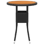 Set Salotto da Giardino 5 pz in Polyrattan Nero