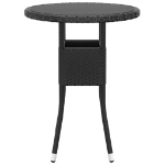 Set Divani da Giardino 5 pz in Polyrattan Nero