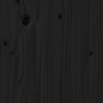 Set Salotto da Giardino 9 pz Nero in Legno Massello di Pino