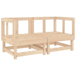 Set Salotto da Giardino 11 pz in Legno Massello di Pino