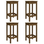 Set Bar da Giardino 5 pz Miele in Legno Massello di Pino