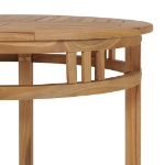 Set da Pranzo da Giardino 3 pz in Legno Massello di Teak