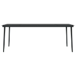 Set da Pranzo da Giardino con Cuscini 7 pz Polyrattan e Vetro