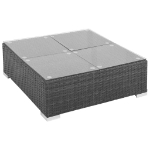 Set Divani da Giardino 8 pz con Cuscini in Polyrattan Nero