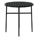 Set Mobili da Pranzo per Giardino 3 pz Polyrattan Nero