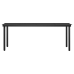 Set da Pranzo da Giardino 7 pz con Cuscini Marrone e Nero