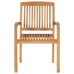 Set da Pranzo per Giardino 5 pz in Legno Massello di Teak