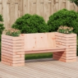 Panca con Fioriera 167,5x60x65 cm in Legno Massello di Douglas