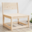 Divano da Giardino in Legno Massello di Pino