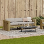 Divano da Giardino 3 Posti 189x60x62 cm Legno Impregnato Pino