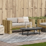 Divano da Giardino 2 Posti 134x60x62 cm Legno Impregnato Pino