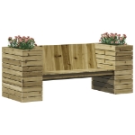 Panca con Fioriera 167,5x60x65 cm in Legno Impregnato di Pino