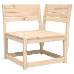 Divano Angolare Giardino Cuscini 73x73x78cm Legno Massello Pino