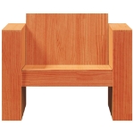 Divano da Giardino Marrone Cera 79x60x62 cm Legno Massello Pino