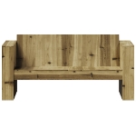 Divano da Giardino 2 Posti 134x60x62 cm Legno Impregnato Pino