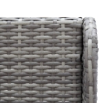 Divani Angolari da Giardino 2 pz in Polyrattan Grigio