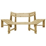 Panchina da Giardino 240 cm in Legno di Pino Impregnato