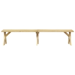 Panchina da Giardino 220 cm in Legno di Pino Impregnato