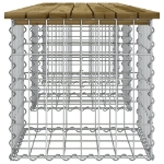 Panca da Giardino Design Gabbione 203x44x42 cm Pino Impregnato