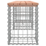 Panca da Giardino Design Gabbione 203x31x42 cm Massello Douglas