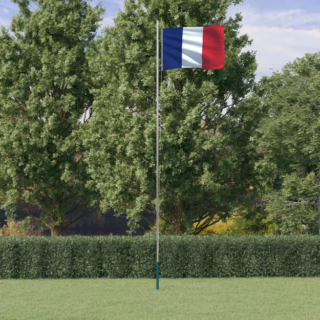 Asta e Bandiera Francia 6,23 m Alluminio