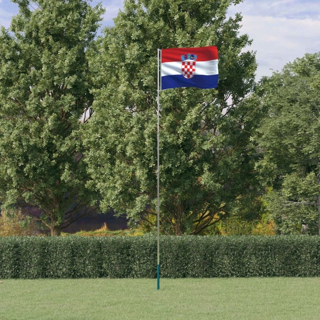 Asta e Bandiera Croazia 5,55 m Alluminio