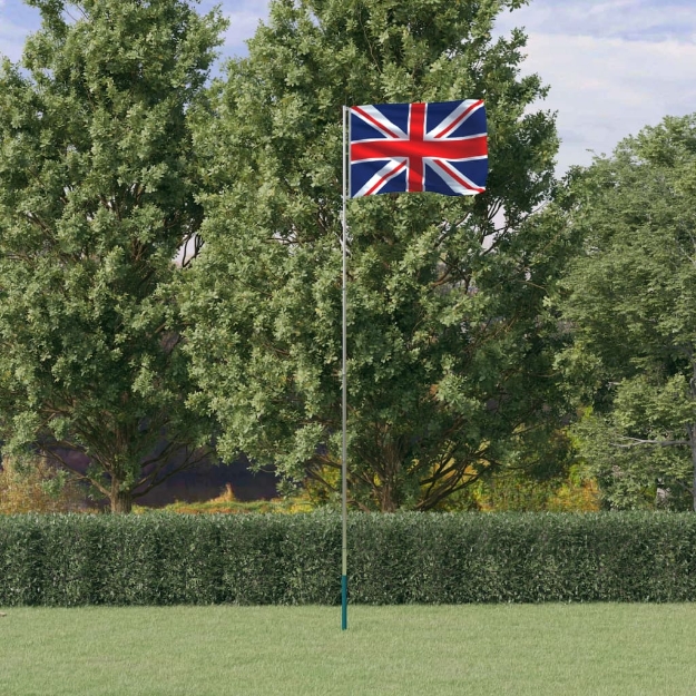 Asta e Bandiera Regno Unito 5,55 m Alluminio