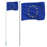 Asta e Bandiera Europa 6,23 m Alluminio