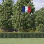 Asta e Bandiera Francia 5,55 m Alluminio