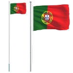 Asta e Bandiera Portogallo 6,23 m Alluminio