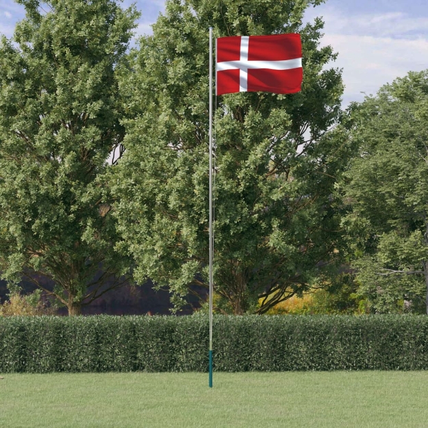 Asta e Bandiera Danimarca 6,23 m Alluminio
