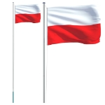 Asta e Bandiera Polonia 6,23 m Alluminio