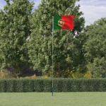 Asta e Bandiera Portogallo 5,55 m Alluminio