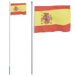 Asta e Bandiera Spagna 6,23 m Alluminio