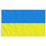 Bandiera dell'Ucraina con Occhielli in Ottone 90x150 cm