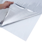 Pellicola Solare Statica Riflettente Argento 45x1000 cm PVC