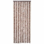 Zanzariera Beige e Marrone Chiaro 56x200cm Ciniglia