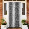 Zanzariera Grigio e Bianco 100x220 cm Ciniglia