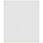 Zanzariera Magnetica per Finestre Bianca 100x120 cm