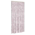 Tenda Antimosche Grigio Argento e Rosa 56x185 cm in Ciniglia