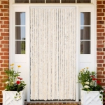 Tenda Antimosche Beige e Bianca 90x200 cm in Ciniglia