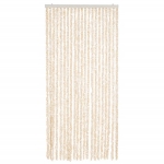 Tenda Antimosche Beige e Bianca 90x200 cm in Ciniglia