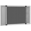 Zanzariera Allungabile per Finestre Bianca (75-143)x50 cm