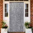 Zanzariera Marrone e Beige 90x220 cm Ciniglia