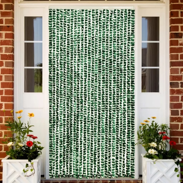 Zanzariera Verde e Bianco 100x220 cm Ciniglia