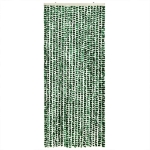 Tenda Antimosche Verde e Bianca 100x230 cm in Ciniglia