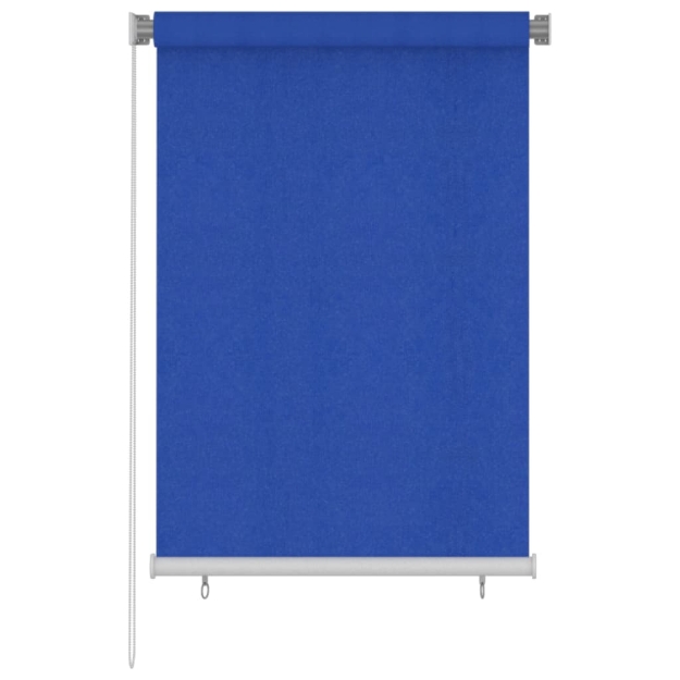 Tenda a Rullo per Esterni 100x140 cm Blu HDPE