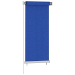 Tenda a Rullo per Esterni 60x140 cm Blu HDPE